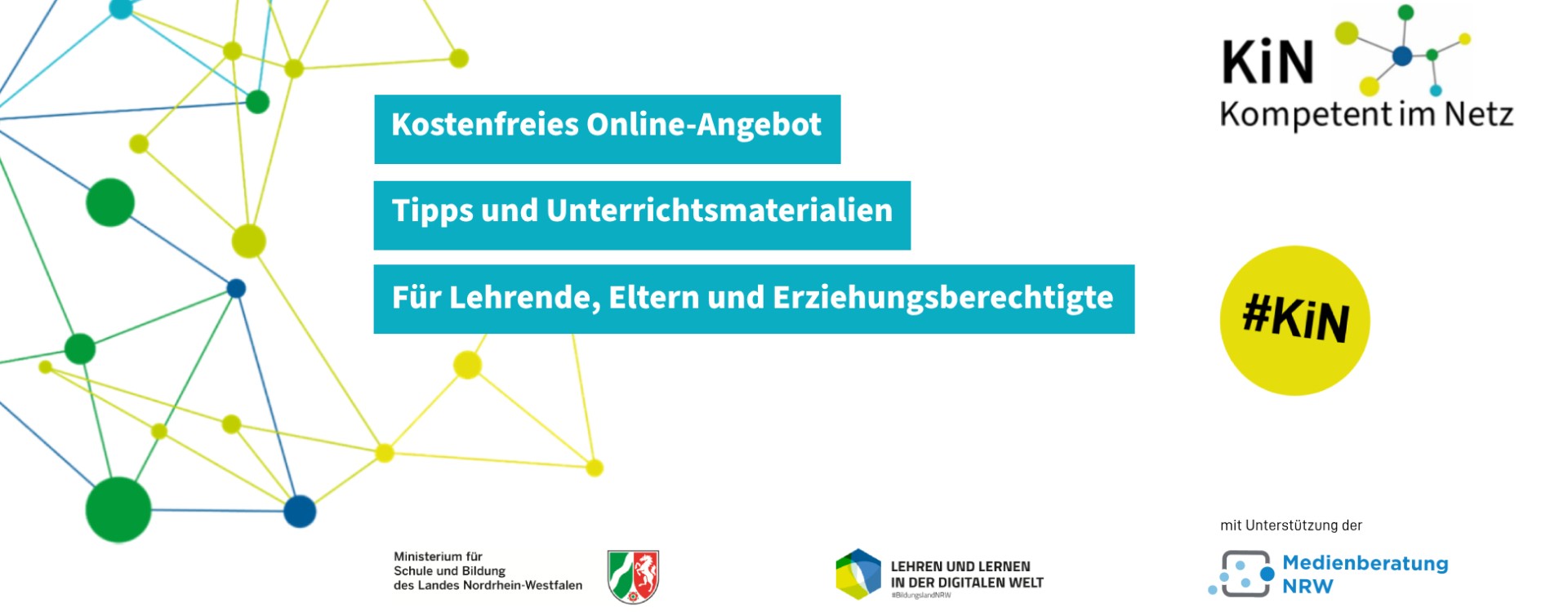 Online-Angebot zur Auftaktveranstaltung "Kompetent im Netz" für Lehrende, Eltern und Erziehungsberechtige. Das Online-Angebot umfasst Tipps und Unterrichtsmaterial von Expertinnen und Experten rundum Mediennutzung von Kinder und Jugendlichen.