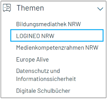 Bildschirmaufnahme LOGINEO NRW