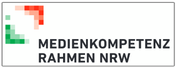 Bildschirmaufnahme Medienkompetenzrahmen NRW, zu sehen ist das Logo.