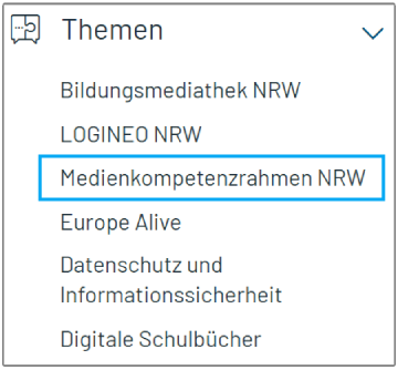 Bildschirmaufnahme Medienkompetenzrahmen NRW